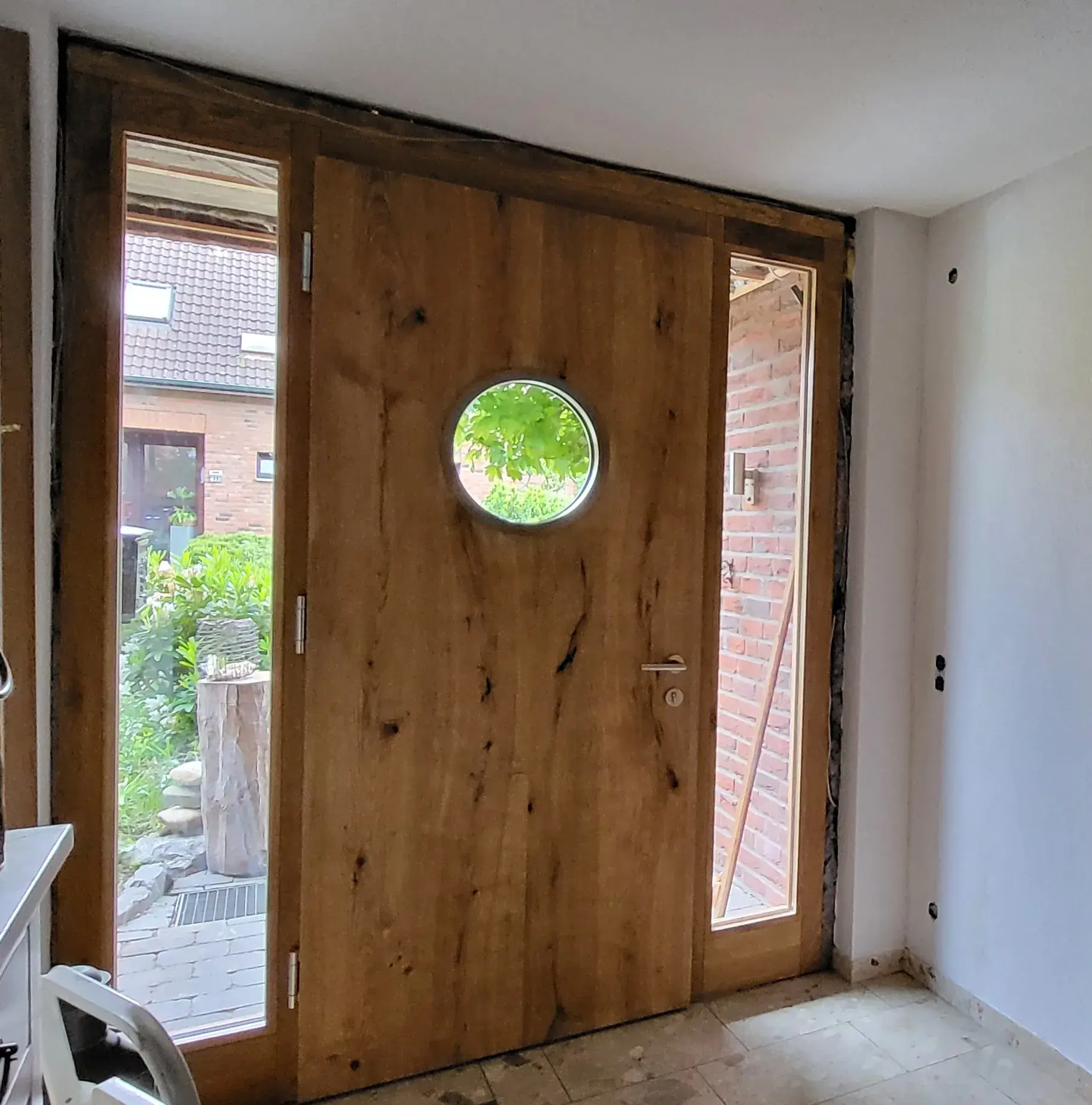 Haustür mit Glas-Elementen