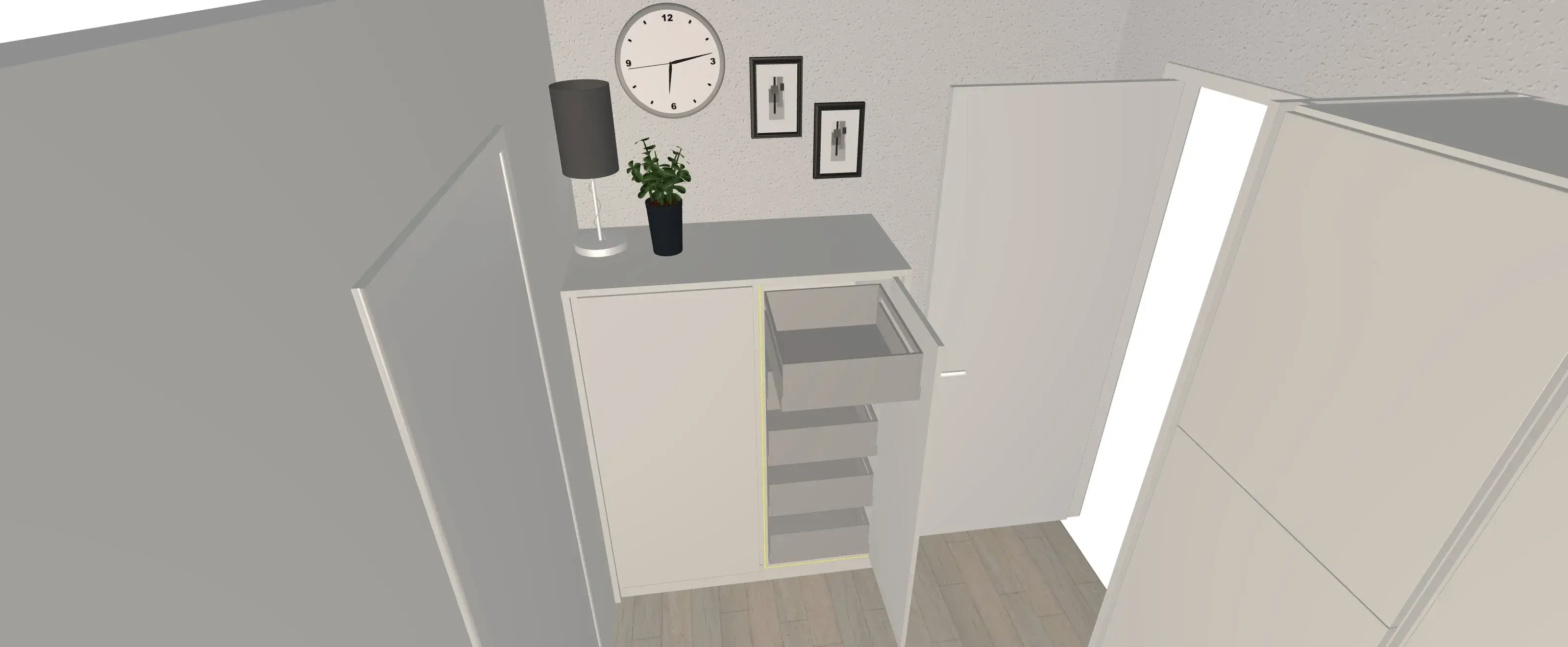 Highboard Innenauszüge Häcker Küchen Perfect Soft GL